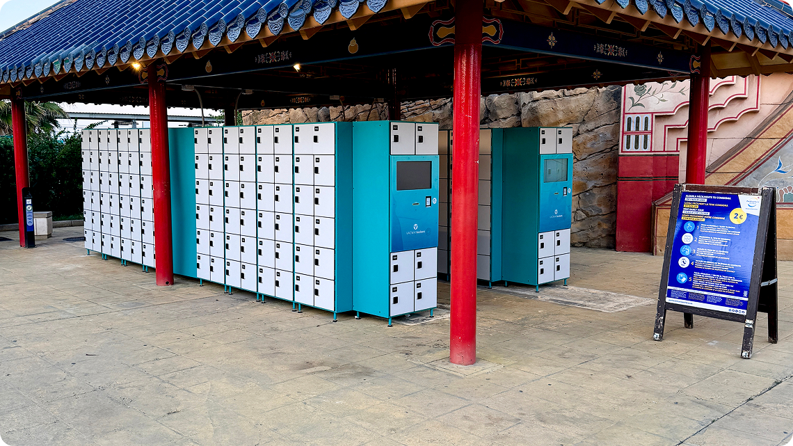 Lockers inteligentes en PortAventura World